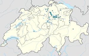 Karte von Richterswil mit Markierungen für die einzelnen Unterstützenden